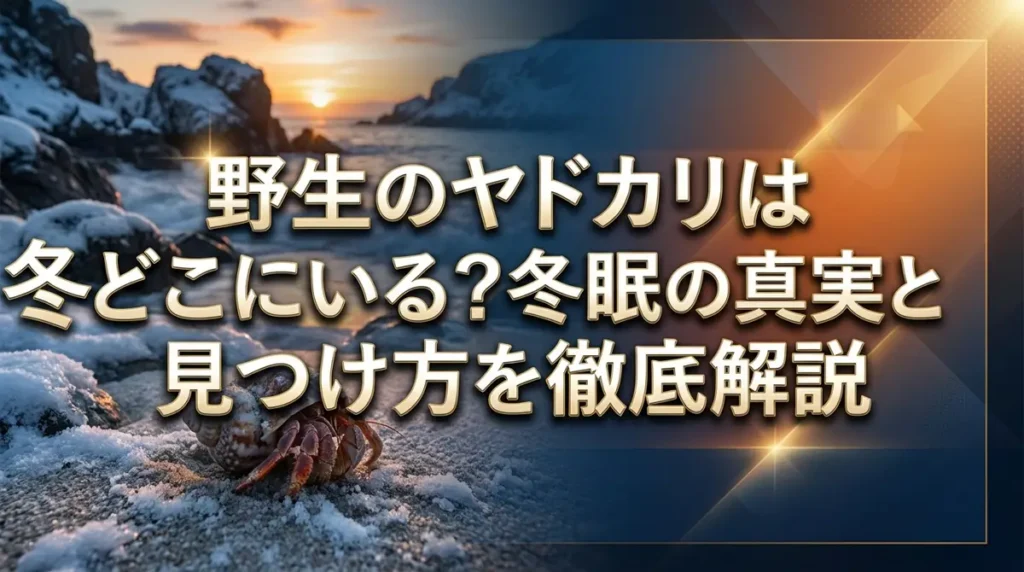 野生のヤドカリは冬どこにいる？冬眠の真実と見つけ方を徹底解説