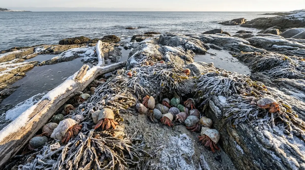 野生のヤドカリは冬をどう過ごす？種類別に解説