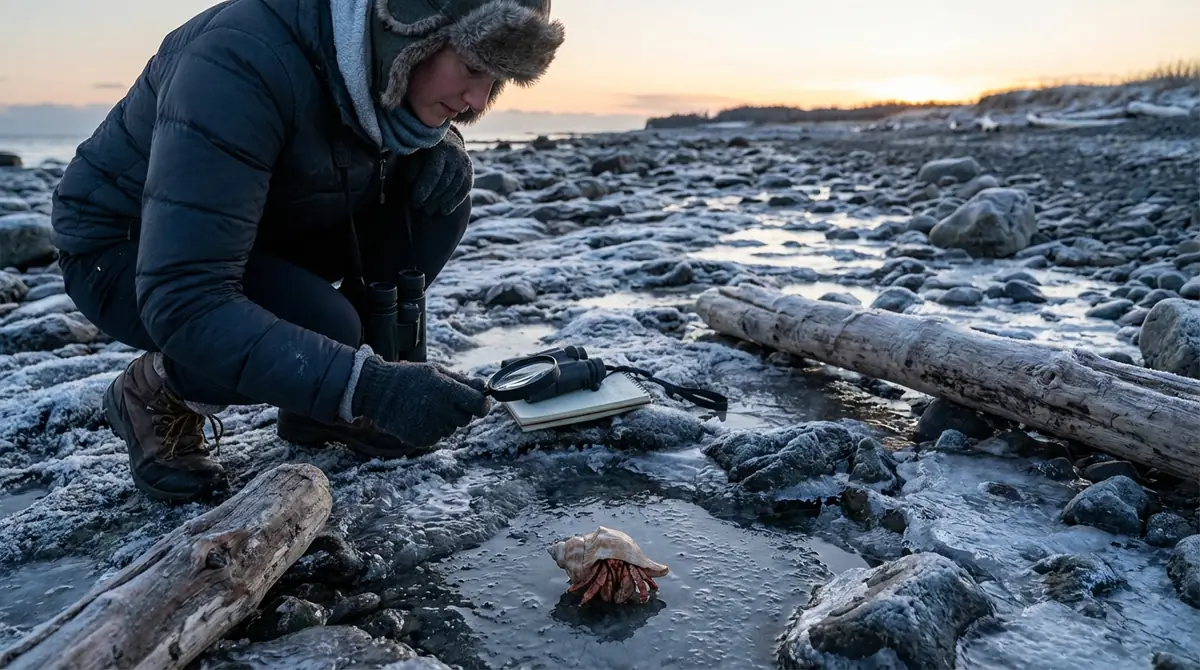 冬でも野生のヤドカリを見つける方法【観察ガイド】