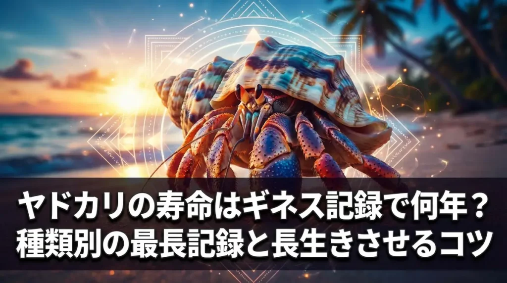 ヤドカリの寿命はギネス記録で何年？種類別の最長記録と長生きさせるコツ