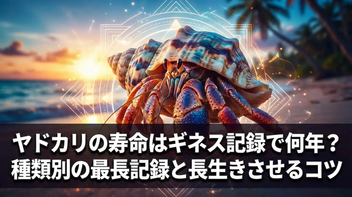 ヤドカリの寿命はギネス記録で何年？種類別の最長記録と長生きさせるコツ