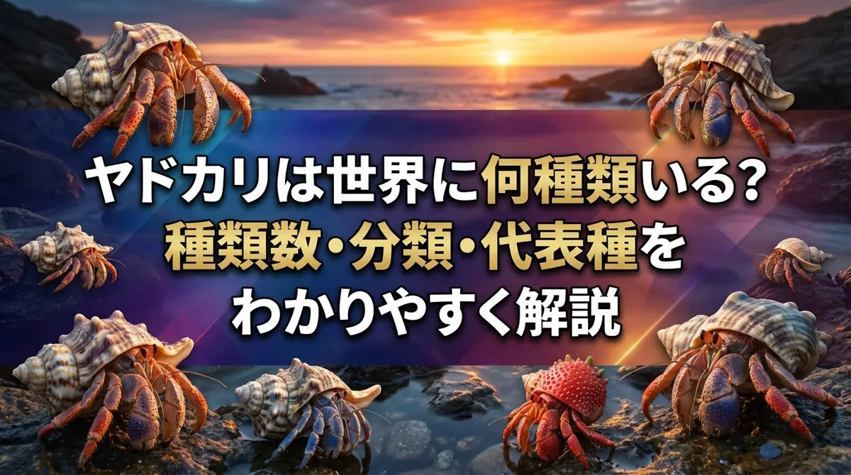 ヤドカリは世界に何種類いる？種類数・分類・代表種をわかりやすく解説