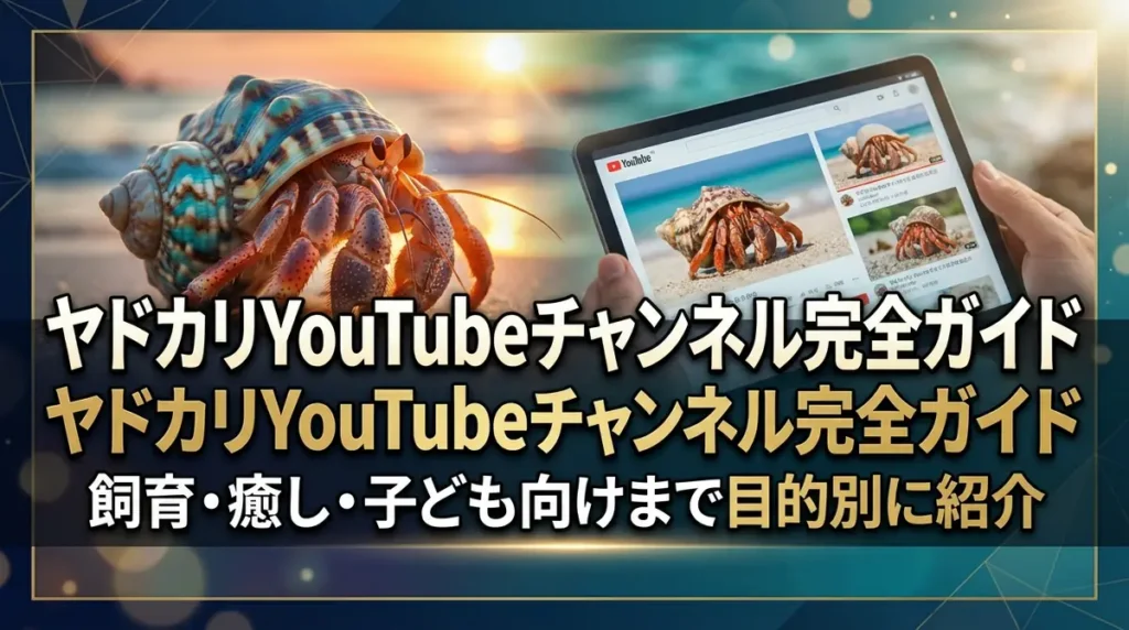 ヤドカリYouTubeチャンネル完全ガイド｜飼育・癒し・子ども向けまで目的別に紹介