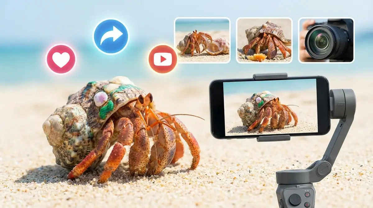 自分も投稿したい人へ｜バズるヤドカリ動画のコツ3選