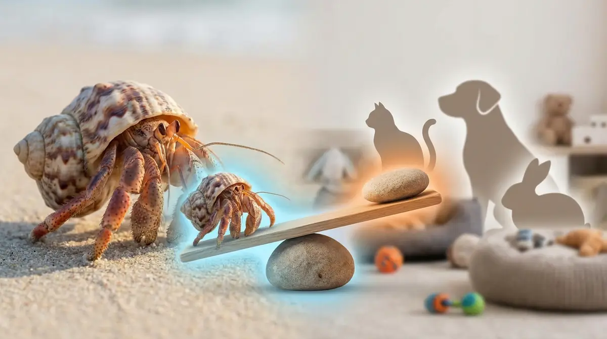 他の癒しペットと比較｜ヤドカリのメリット・デメリット