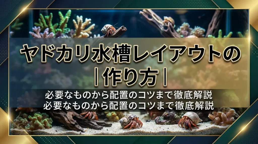 ヤドカリ水槽レイアウトの作り方｜必要なものから配置のコツまで徹底解説
