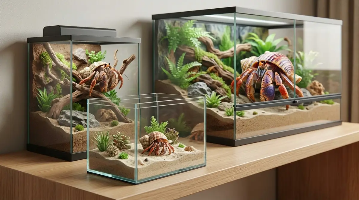 【種類別】ヤドカリに最適な水槽サイズの選び方