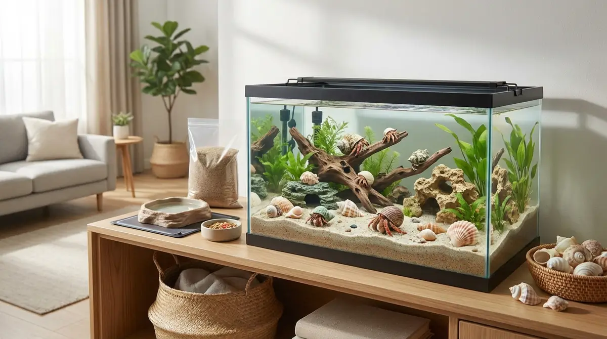 ヤドカリ水槽レイアウトに必要なもの一覧と選び方