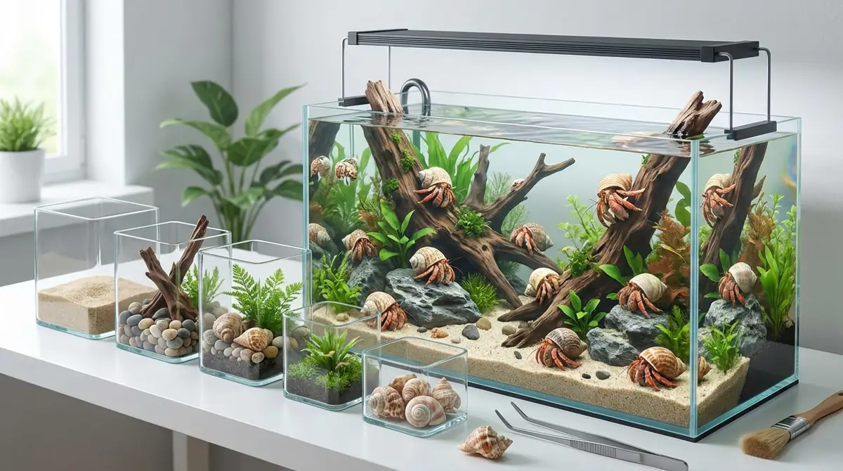 ヤドカリ水槽レイアウトの作り方｜5ステップで完成