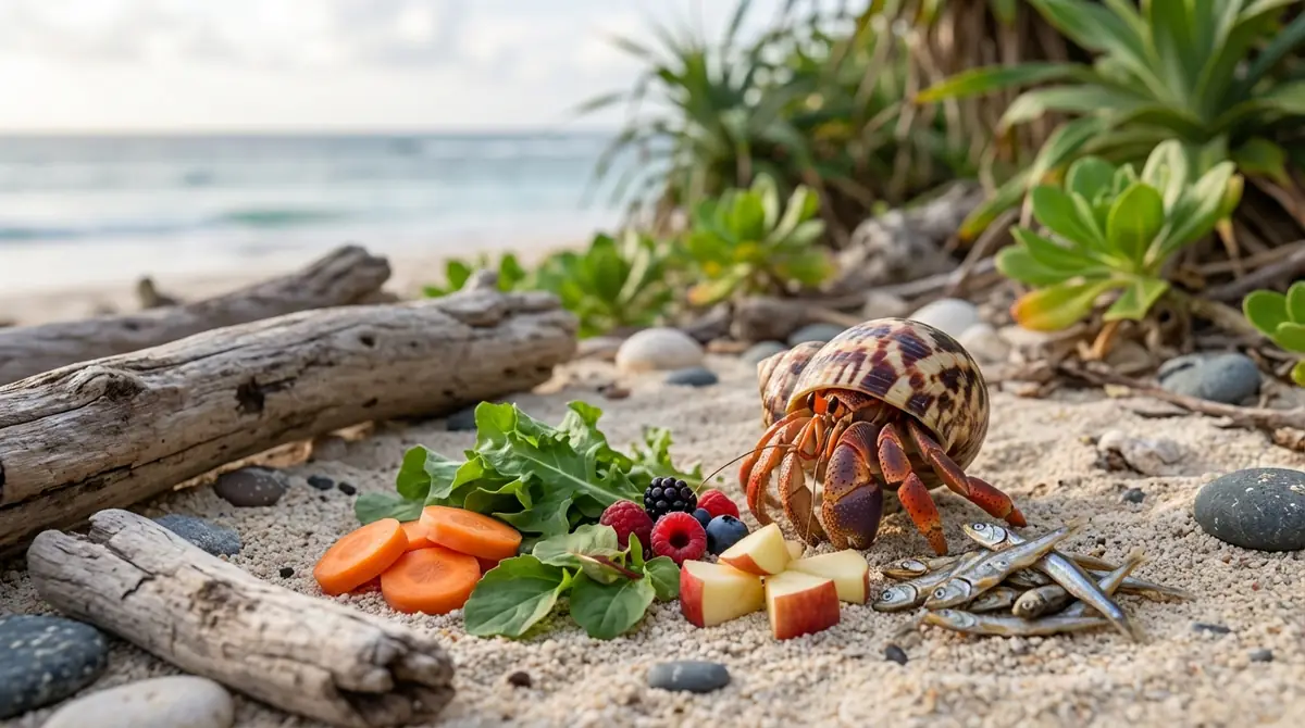 【結論】ヤドカリの餌は野菜・果物・煮干しなど幅広くOK