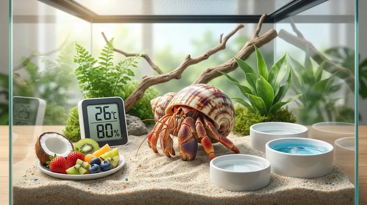 ヤドカリ飼育の早見表｜温度・湿度・餌・水まとめ