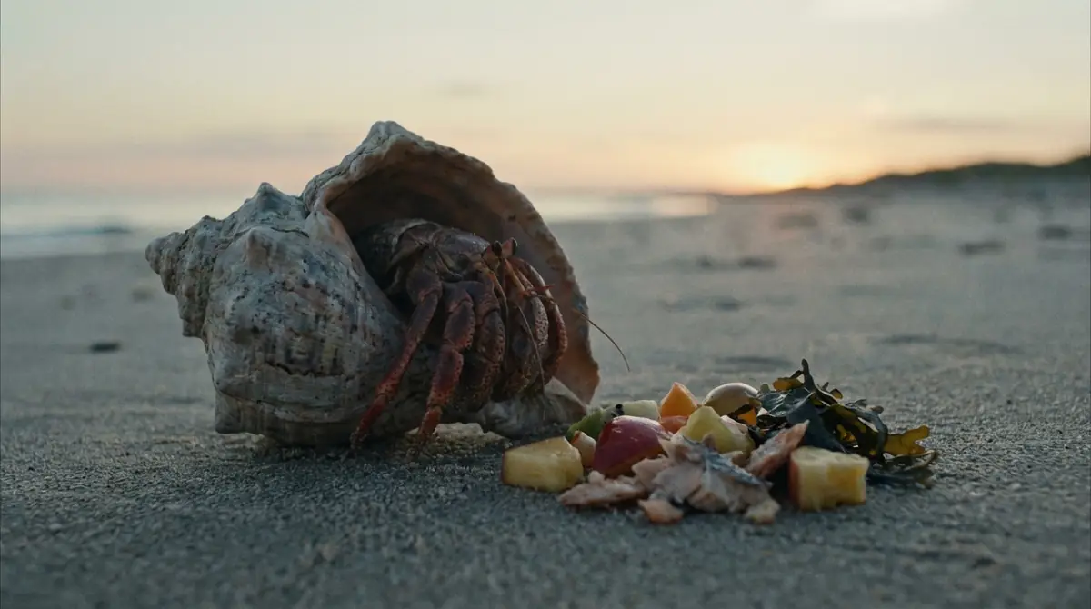 ヤドカリが餌を食べないときの原因と対処法
