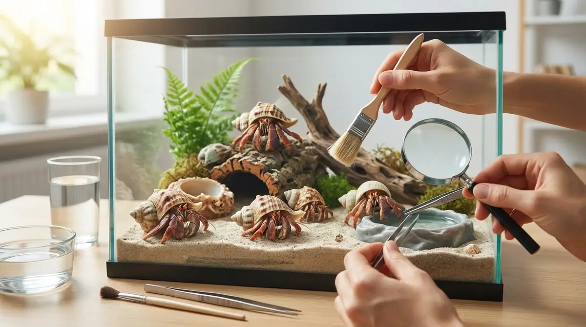 ヤドカリの日常の世話|水換え・掃除・観察のコツ