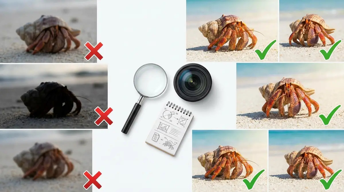 ヤドカリ撮影でよくある失敗3パターンと解決策