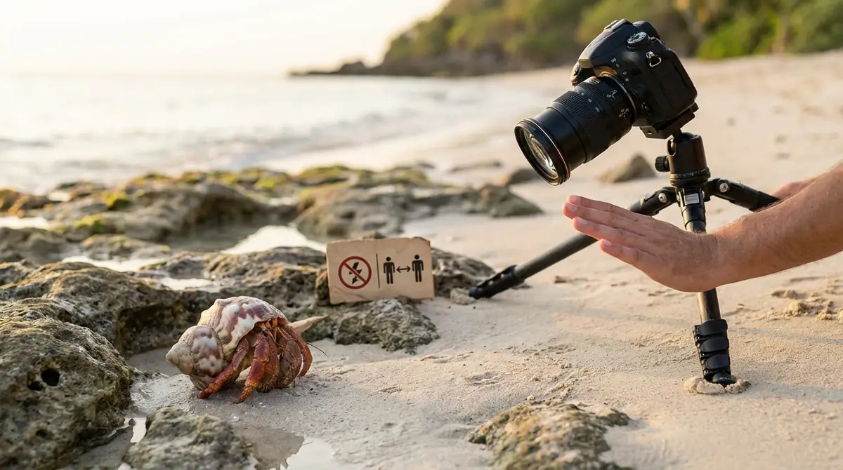 ヤドカリ撮影で守るべきマナーと注意点