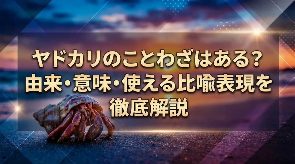 ヤドカリのことわざはある？由来・意味・使える比喩表現を徹底解説