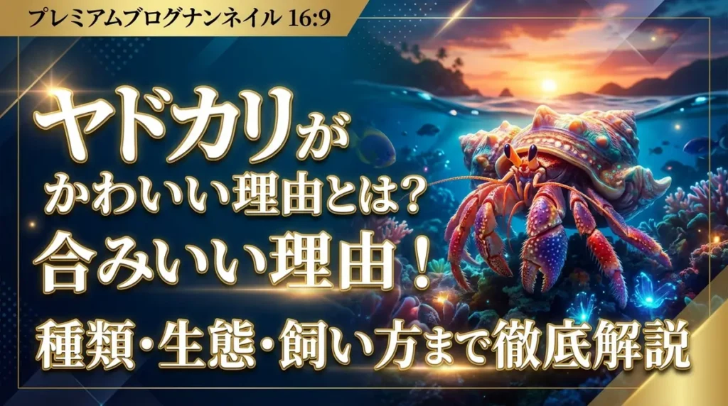 ヤドカリがかわいい理由とは？種類・生態・飼い方まで徹底解説