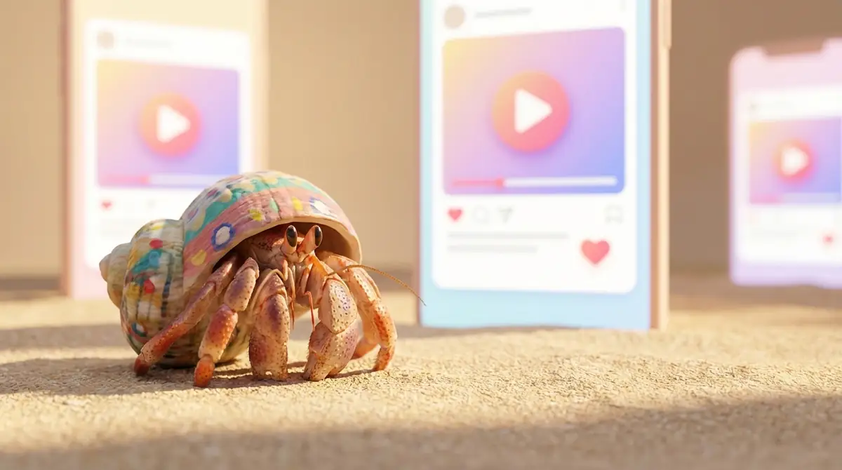 【SNSで話題】かわいいヤドカリの行動・動画まとめ