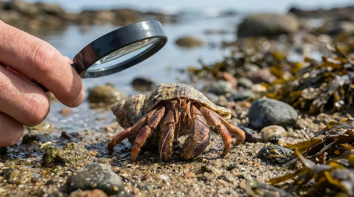 ヤドカリの足を正しく数える観察方法