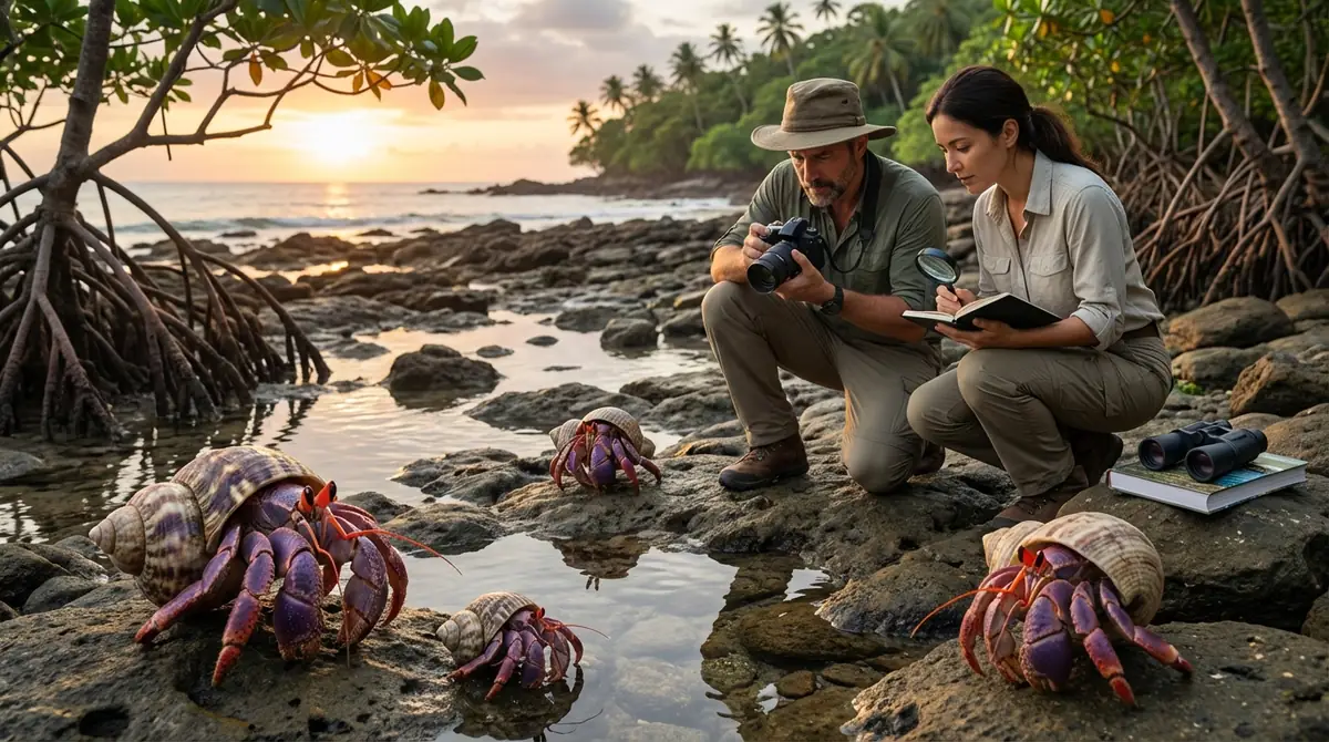 ナキオカヤドカリを観察できる場所と方法
