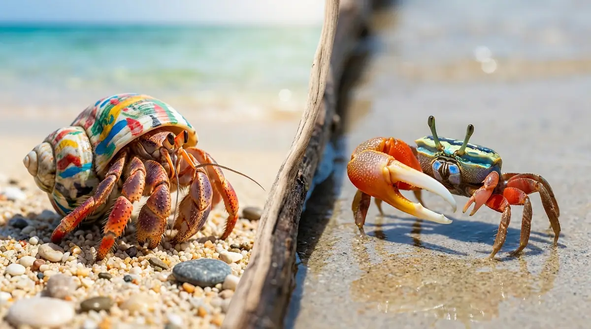 ヤドカリとカニ、ペットとして飼うならどっち?