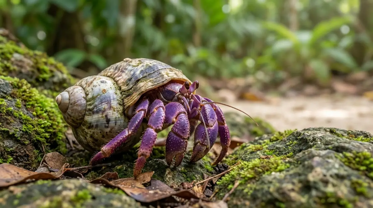 ムラサキオカヤドカリとは？外見と特徴を解説