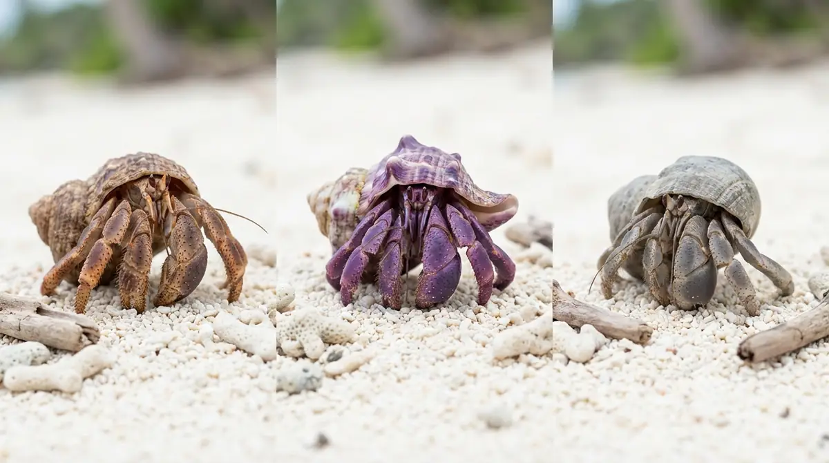 ムラサキオカヤドカリと他種の見分け方｜ナキオカヤドカリ・オカヤドカリとの違い