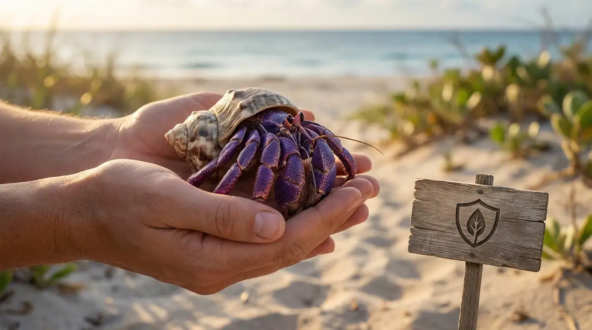 ムラサキオカヤドカリは天然記念物｜採集・飼育のルール