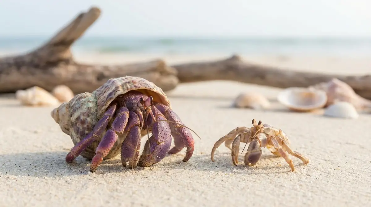 ムラサキオカヤドカリの脱皮｜兆候・期間・注意点