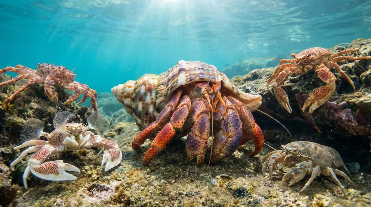 意外すぎる！ヤドカリの仲間に含まれる近縁種たち