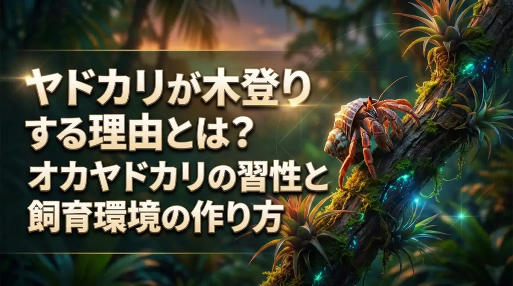 ヤドカリが木登りする理由とは？オカヤドカリの習性と飼育環境の作り方