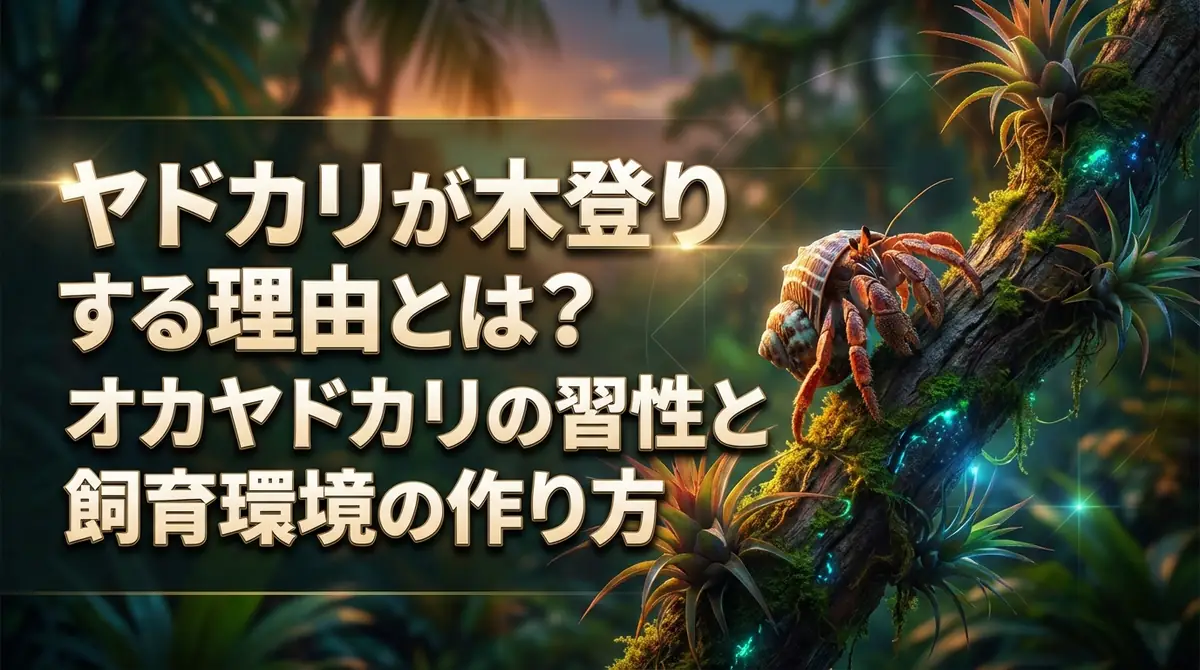 ヤドカリが木登りする理由とは?オカヤドカリの習性と飼育環境の作り方