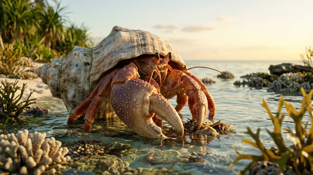 ヤドカリの利き手とは？左右非対称なハサミの秘密