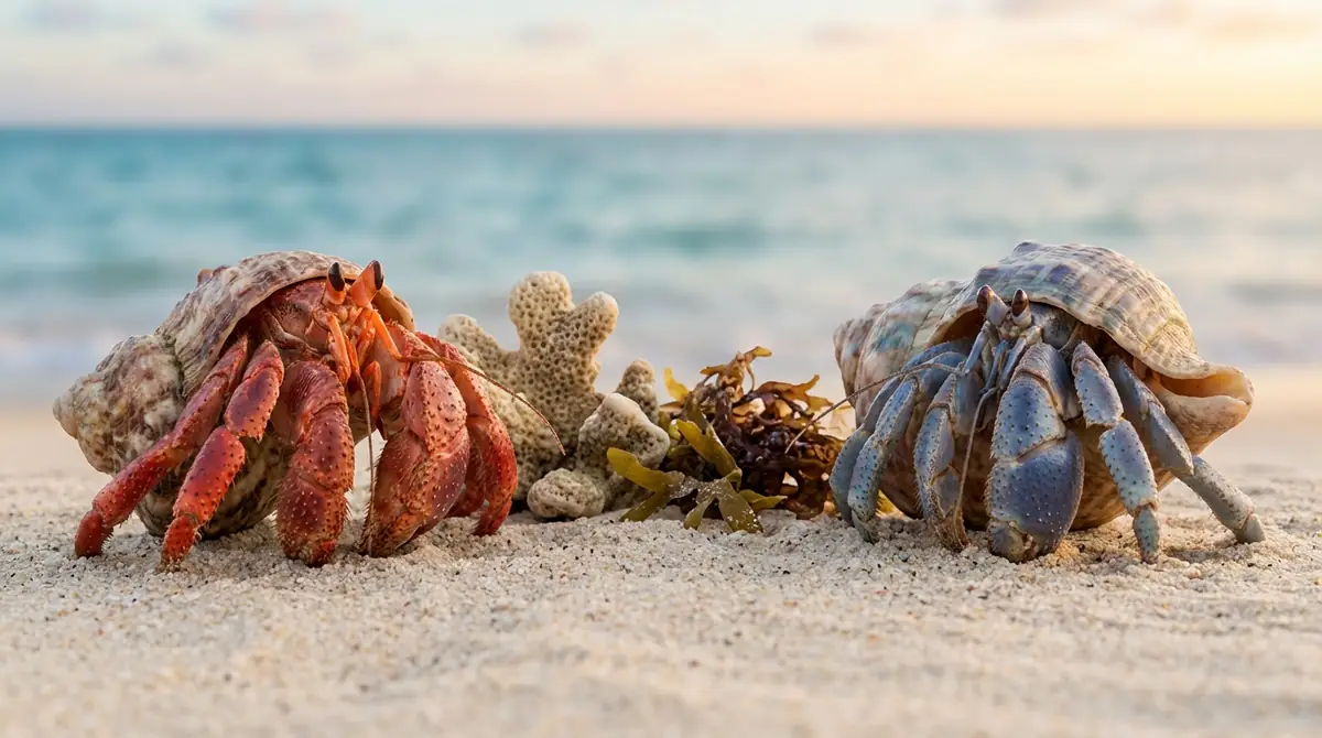 右利き・左利きのヤドカリはどう違う？種類別の特徴