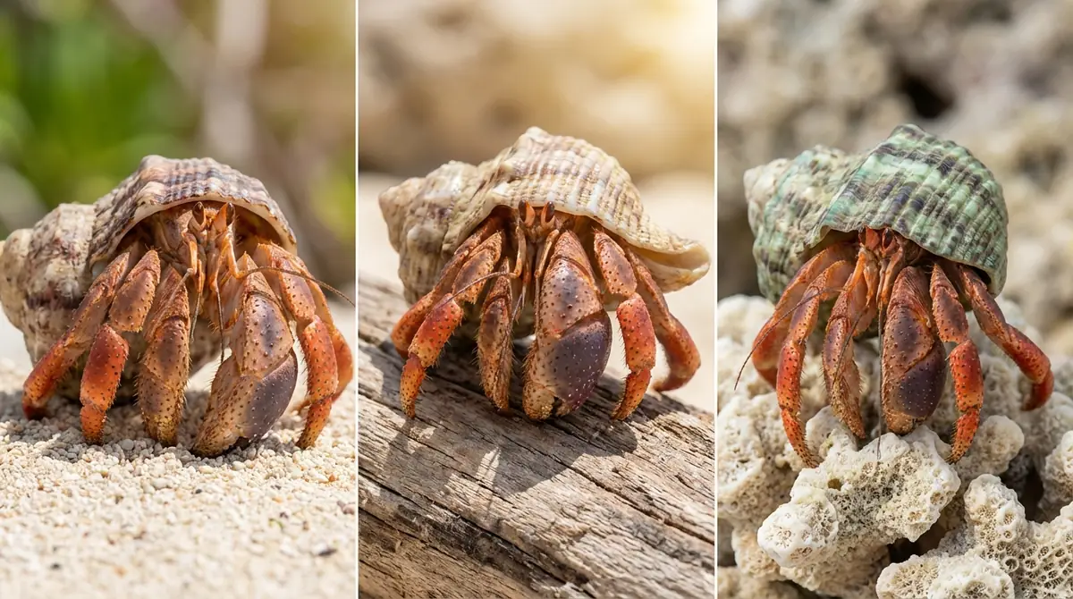 利き手観察におすすめのヤドカリ3種
