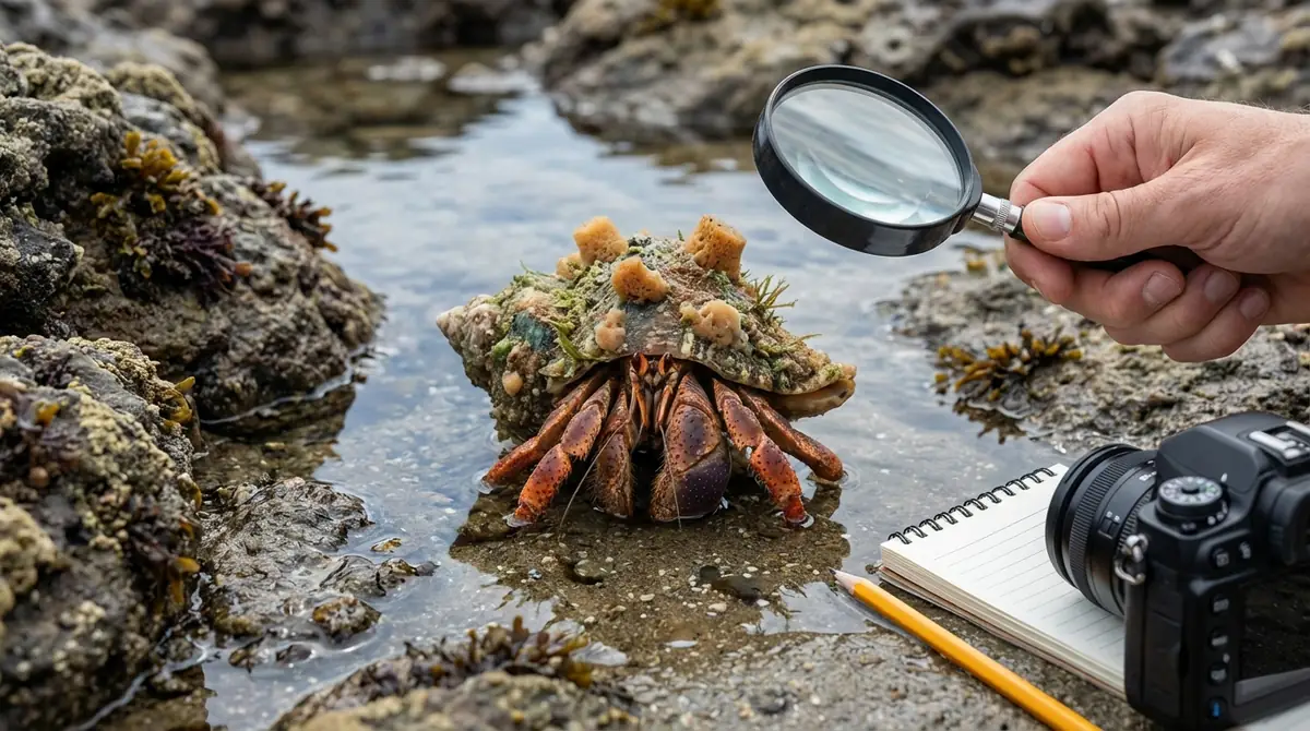 ヤドカリの擬態的行動を観察する方法【自由研究にも活用】