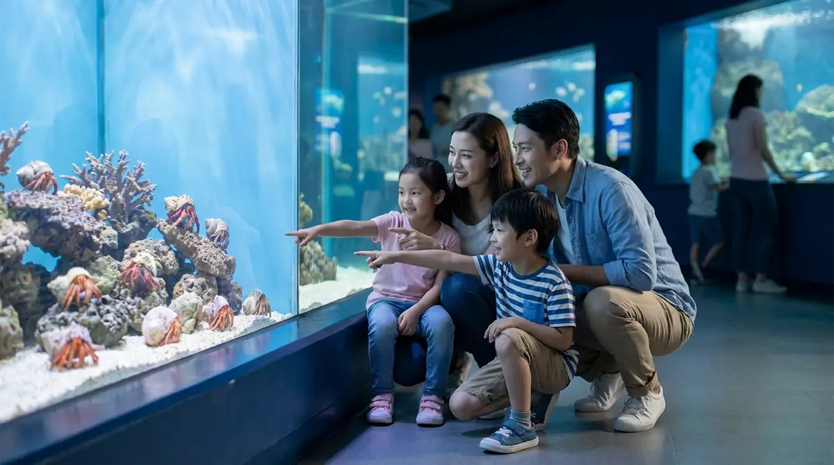 まとめ|週末は家族でヤドカリに会いに水族館へ出かけよう