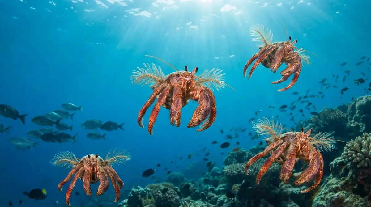 例外的に泳ぐヤドカリの仲間たち