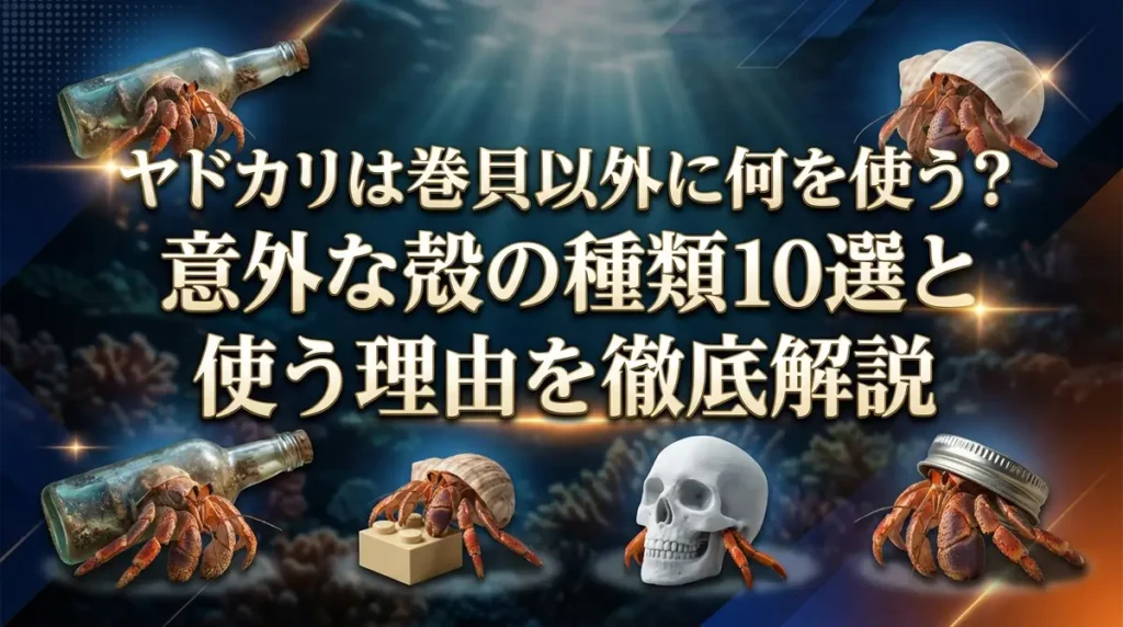 ヤドカリは巻貝以外に何を使う？意外な殻の種類10選と使う理由を徹底解説