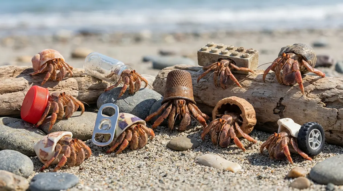 【実例10選】ヤドカリが使う巻貝以外の殻一覧