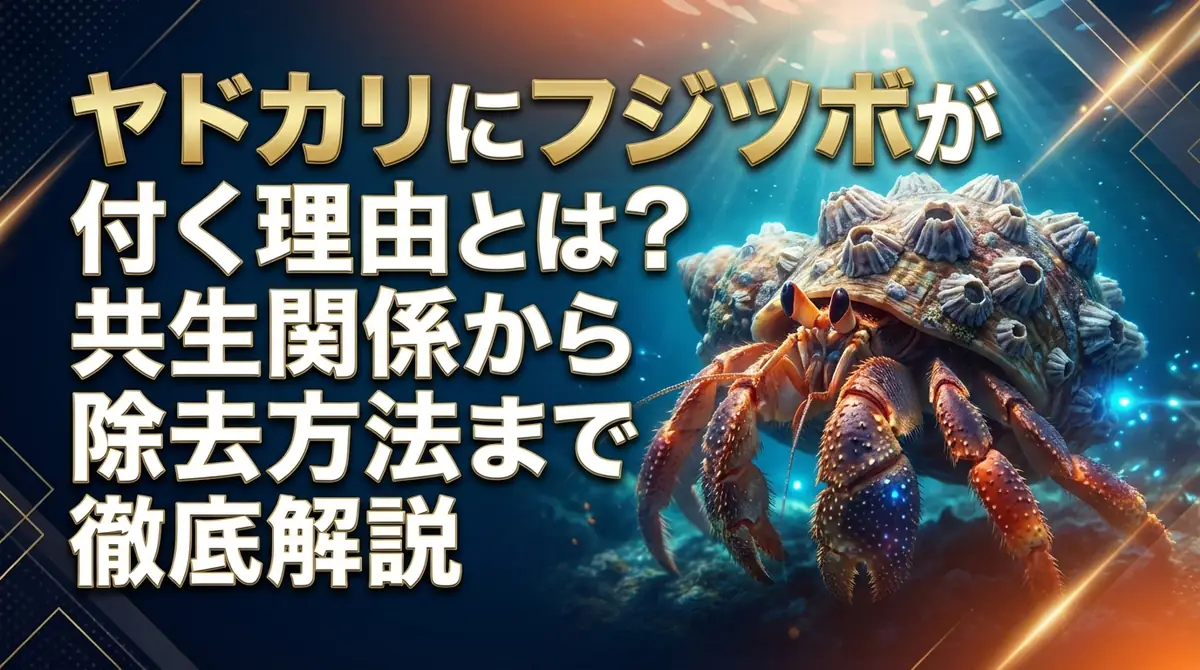 ヤドカリにフジツボが付く理由とは？共生関係から除去方法まで徹底解説