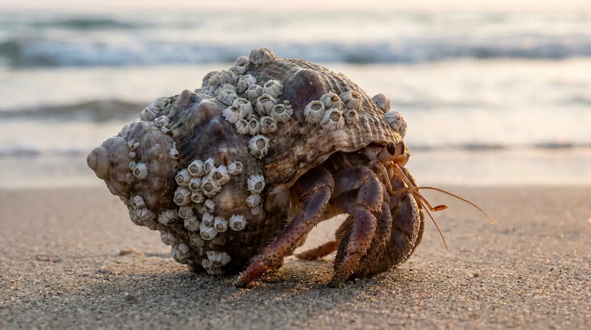 ヤドカリにフジツボが付いても害はない？結論を先にお伝えします