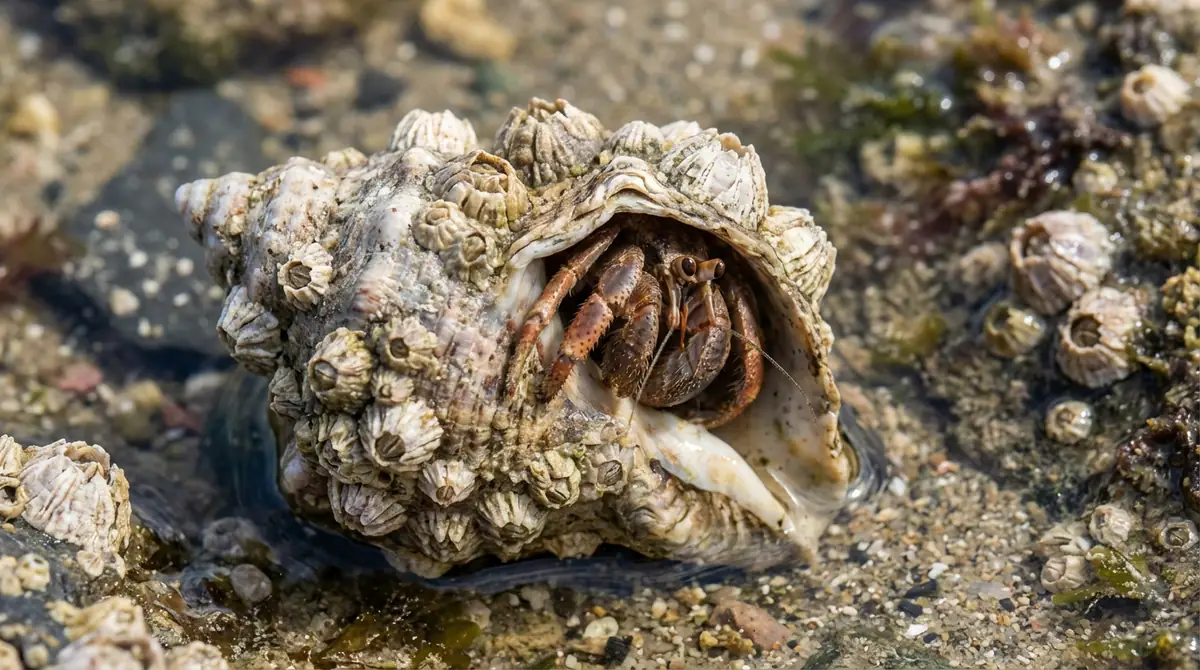 なぜヤドカリの殻にフジツボが付くのか？