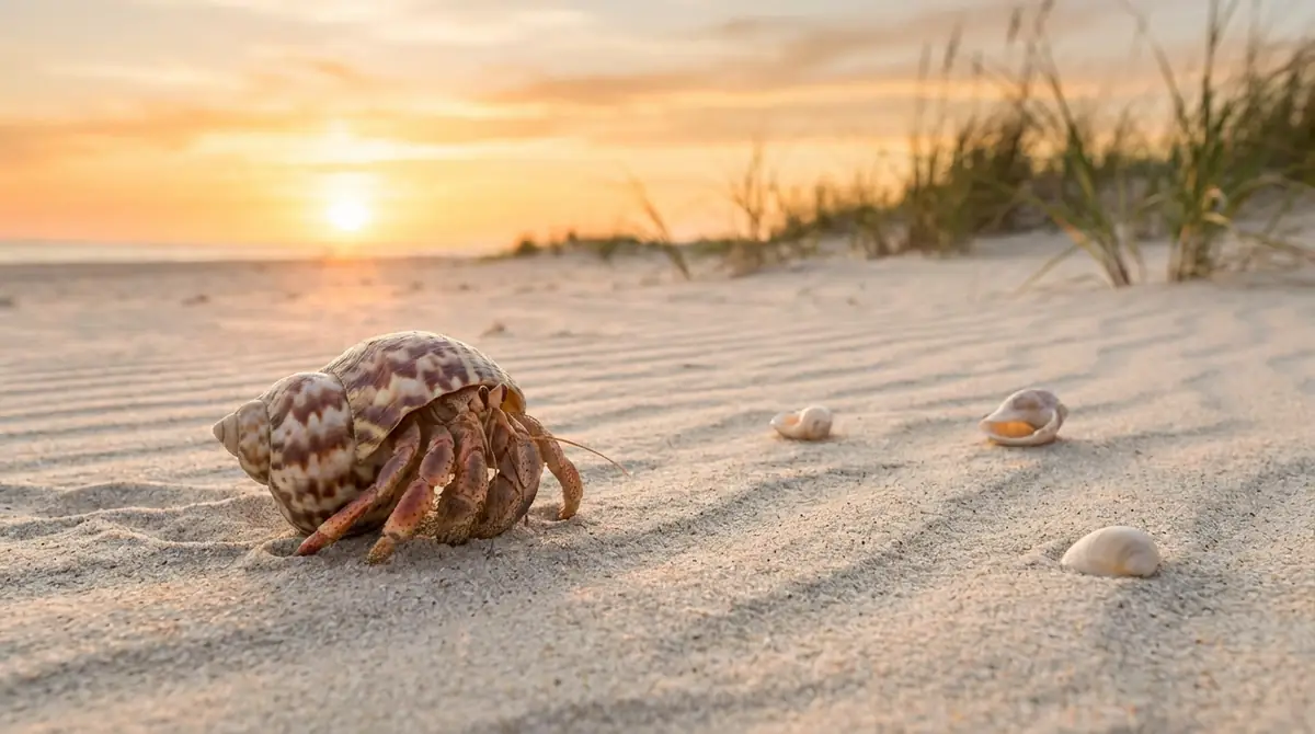 ヤドカリが砂に潜る4つの理由