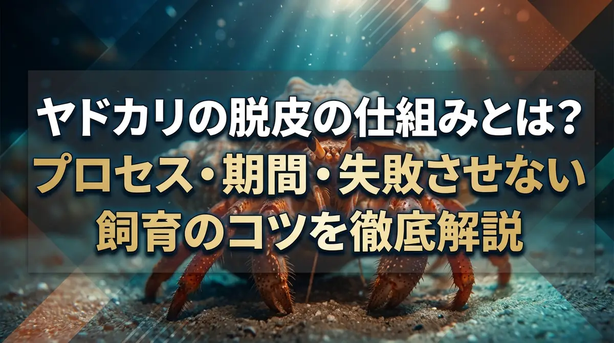ヤドカリの脱皮の仕組みとは？プロセス・期間・失敗させない飼育のコツを徹底解説