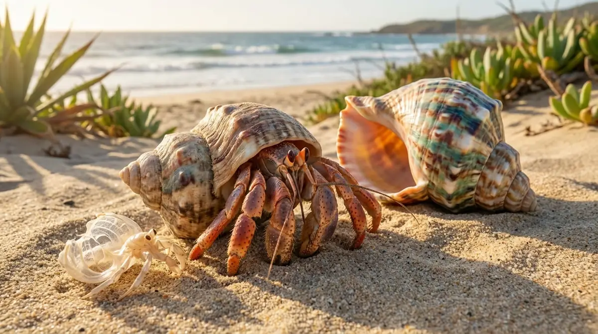 なぜヤドカリは脱皮するのか？成長に欠かせない理由