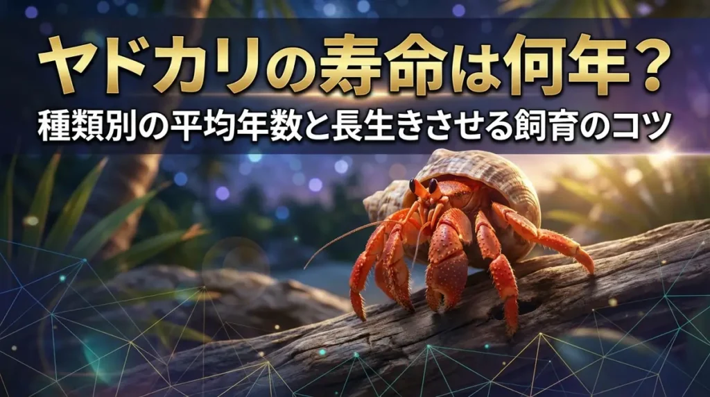 ヤドカリの寿命は何年？種類別の平均年数と長生きさせる飼育のコツ