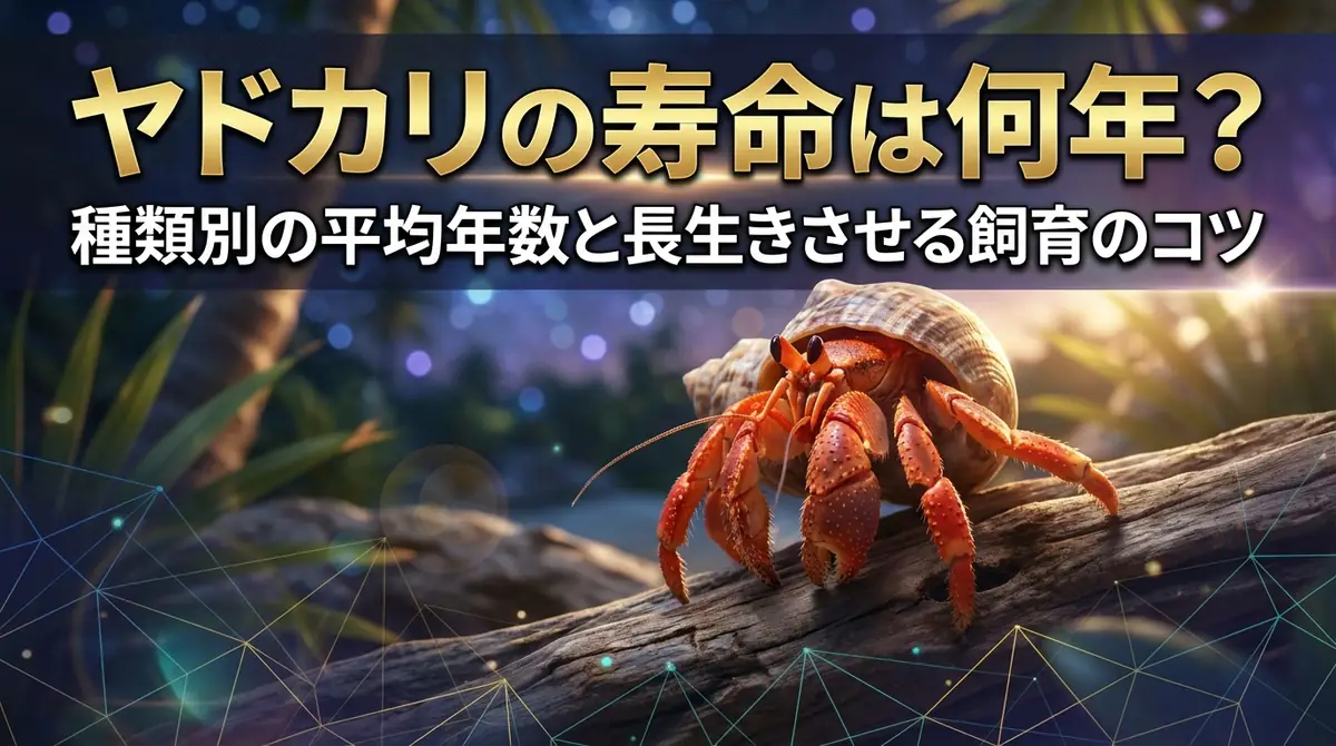 ヤドカリの寿命は何年？種類別の平均年数と長生きさせる飼育のコツ