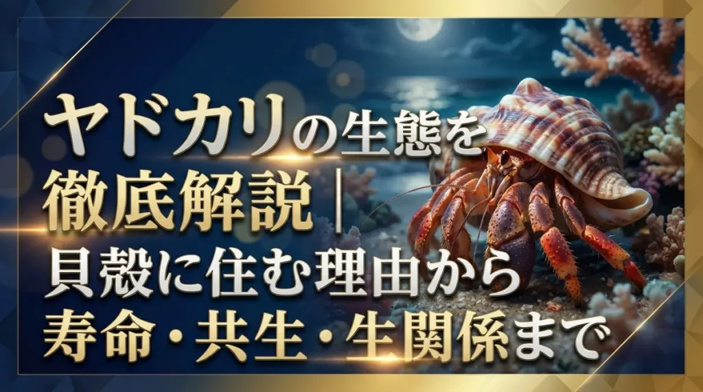 ヤドカリの生態を徹底解説｜貝殻に住む理由から寿命・共生関係まで