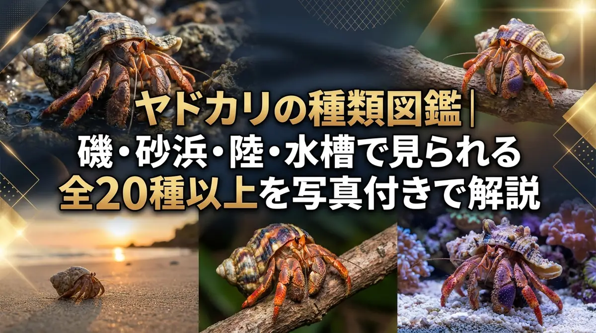ヤドカリの種類図鑑｜磯・砂浜・陸・水槽で見られる全20種以上を写真付きで解説